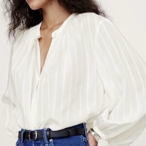 Banana Republic white blouse